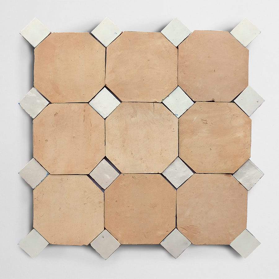 weathered white bouchon | zio & sons | zellige natural