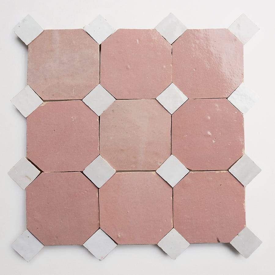 vintage rose octagon & weathered white bouchon | zio & sons + clé