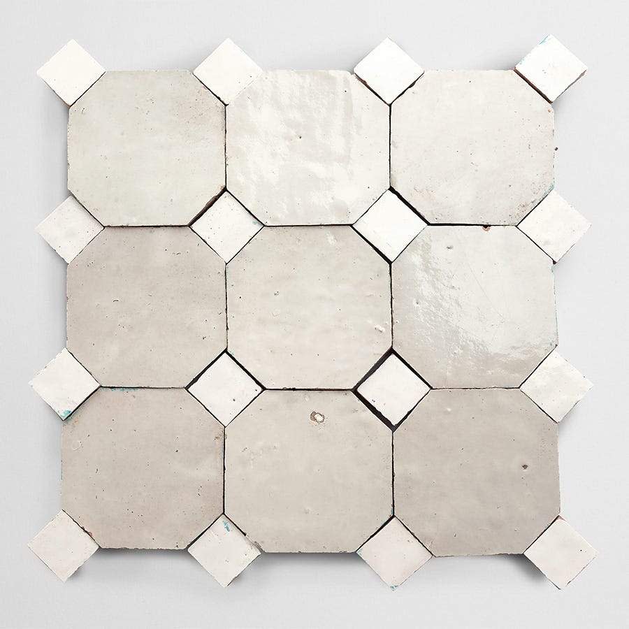 weathered white octagon & sea salt bouchon | zio & sons + clé