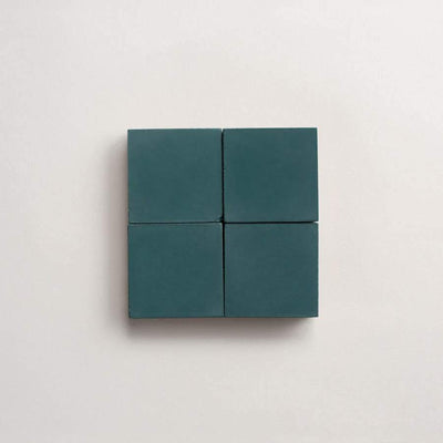 cement: solid | pixies | matte | teal | sample ~ 2"x2"x⅝"