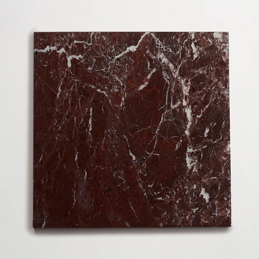 Lapidary stone tile | 12 in. square | Red | Honed | clé