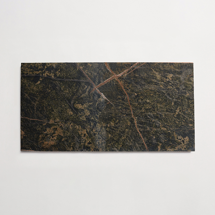 Lapidary stone tile | 24 x 12 | Galician Green | Honed | clé