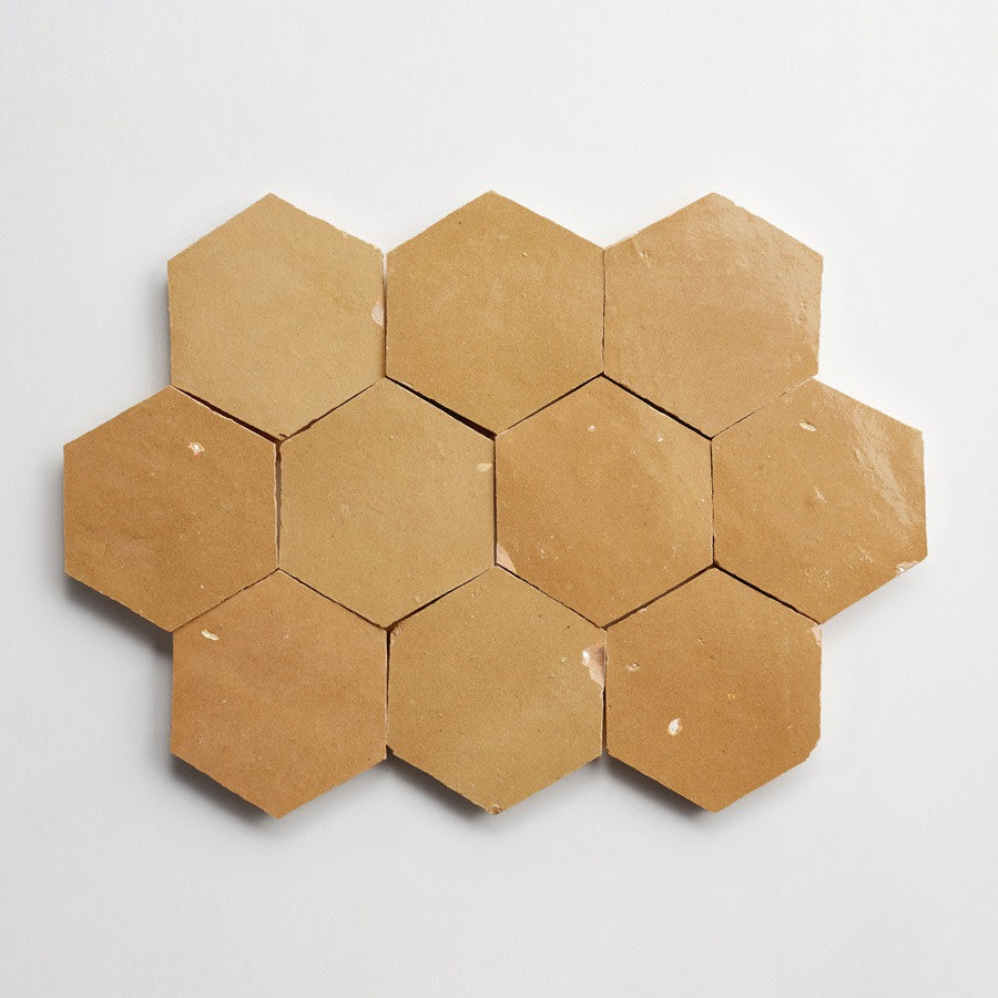 zellige tile | terracotta | riverbed hexagon | clé