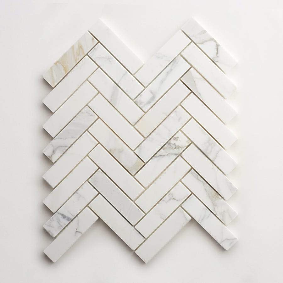 Premier Stone Tile | honed white gold marble | 3¾ x 1 | clé