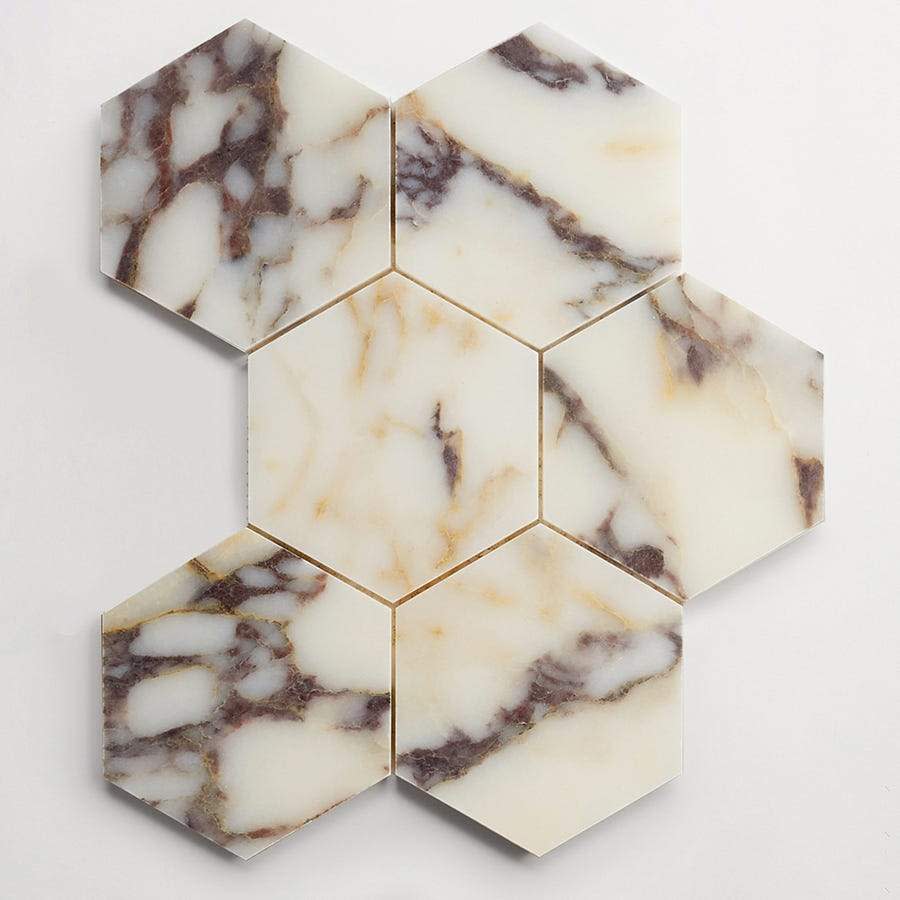 clé calacatta viola | large hex sheet