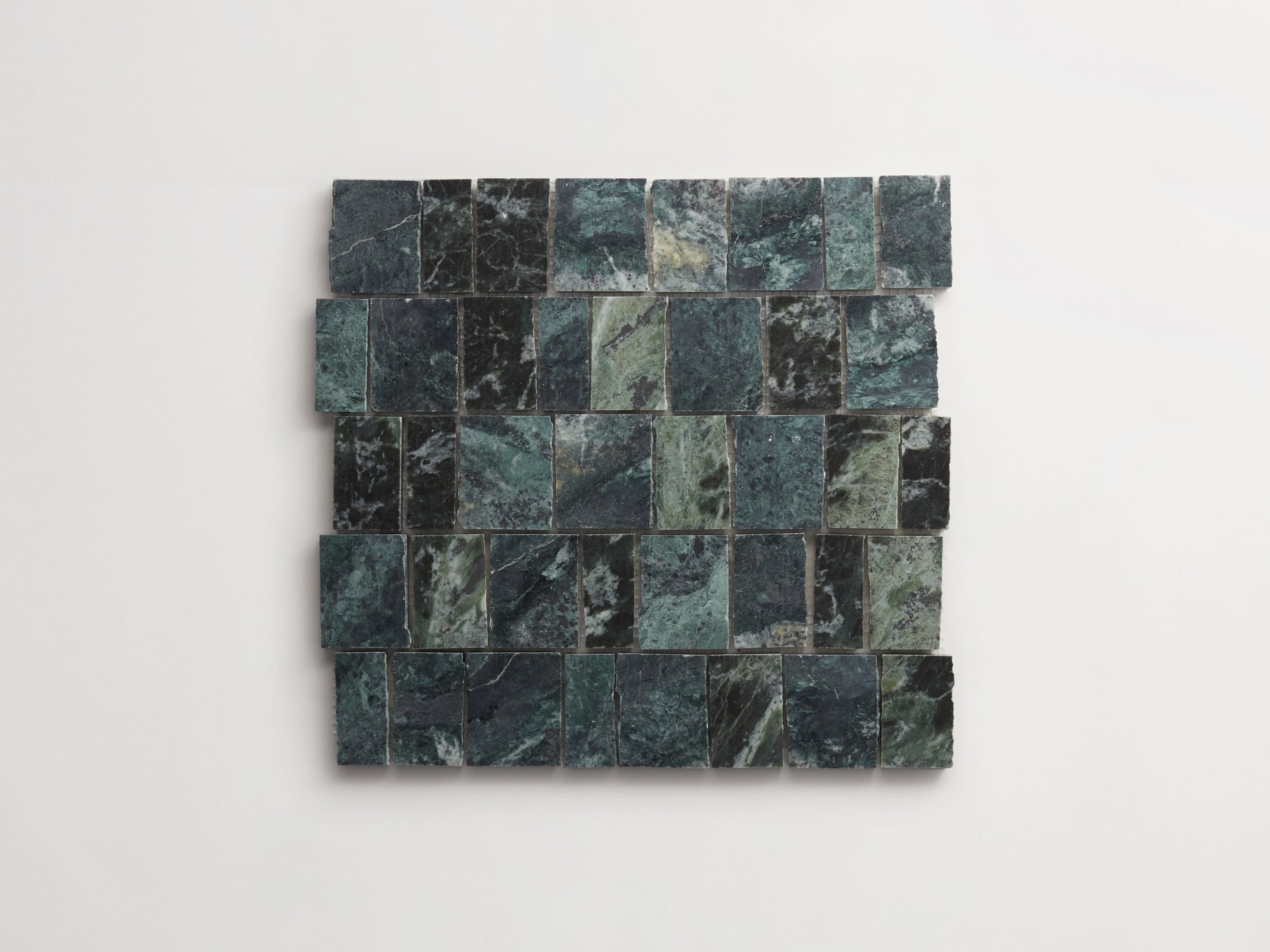 green marble tile | verde marble | rough cut lapidary | clé