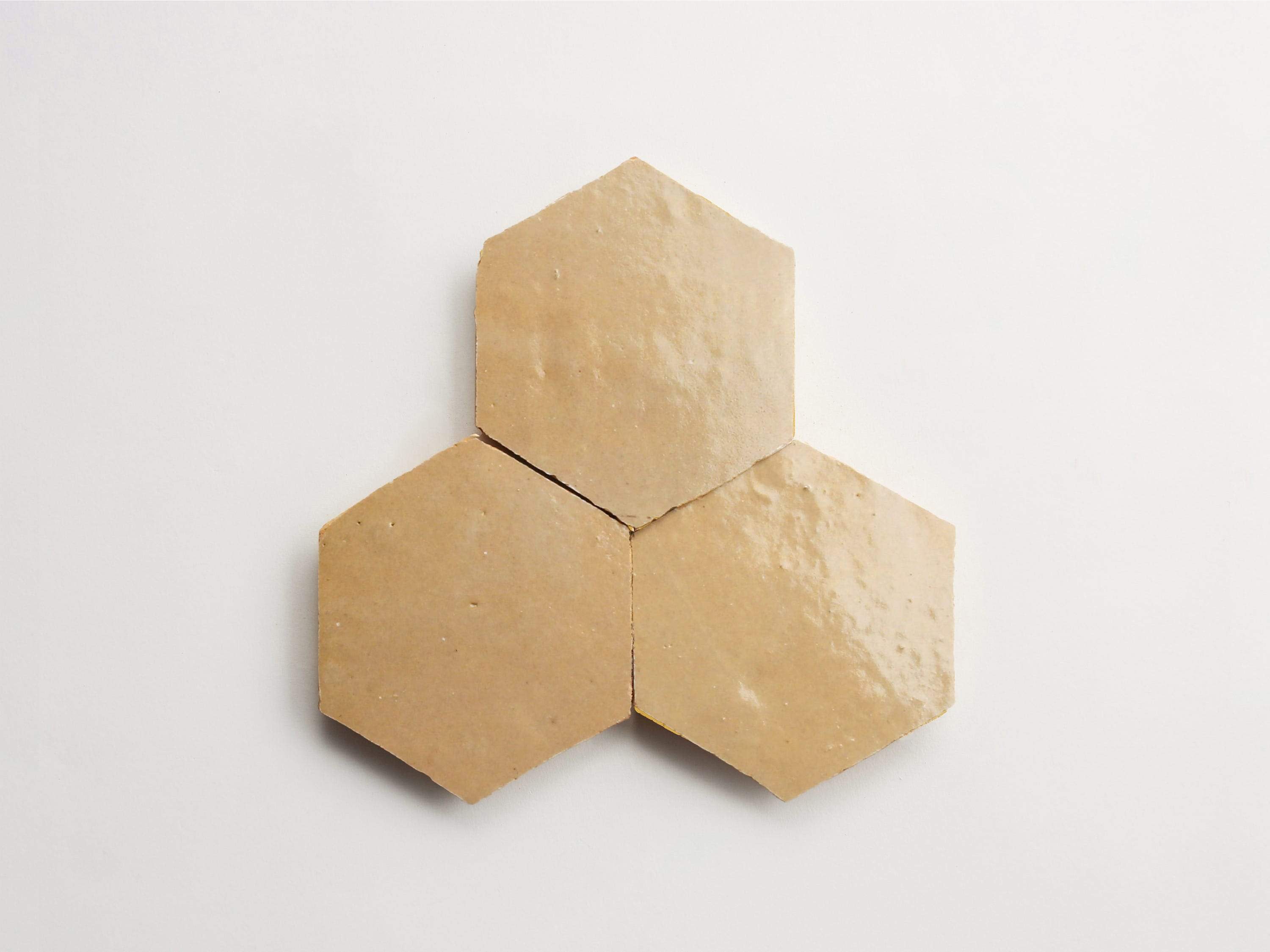neutral zellige tile | vesper sands natural hexagon | clé