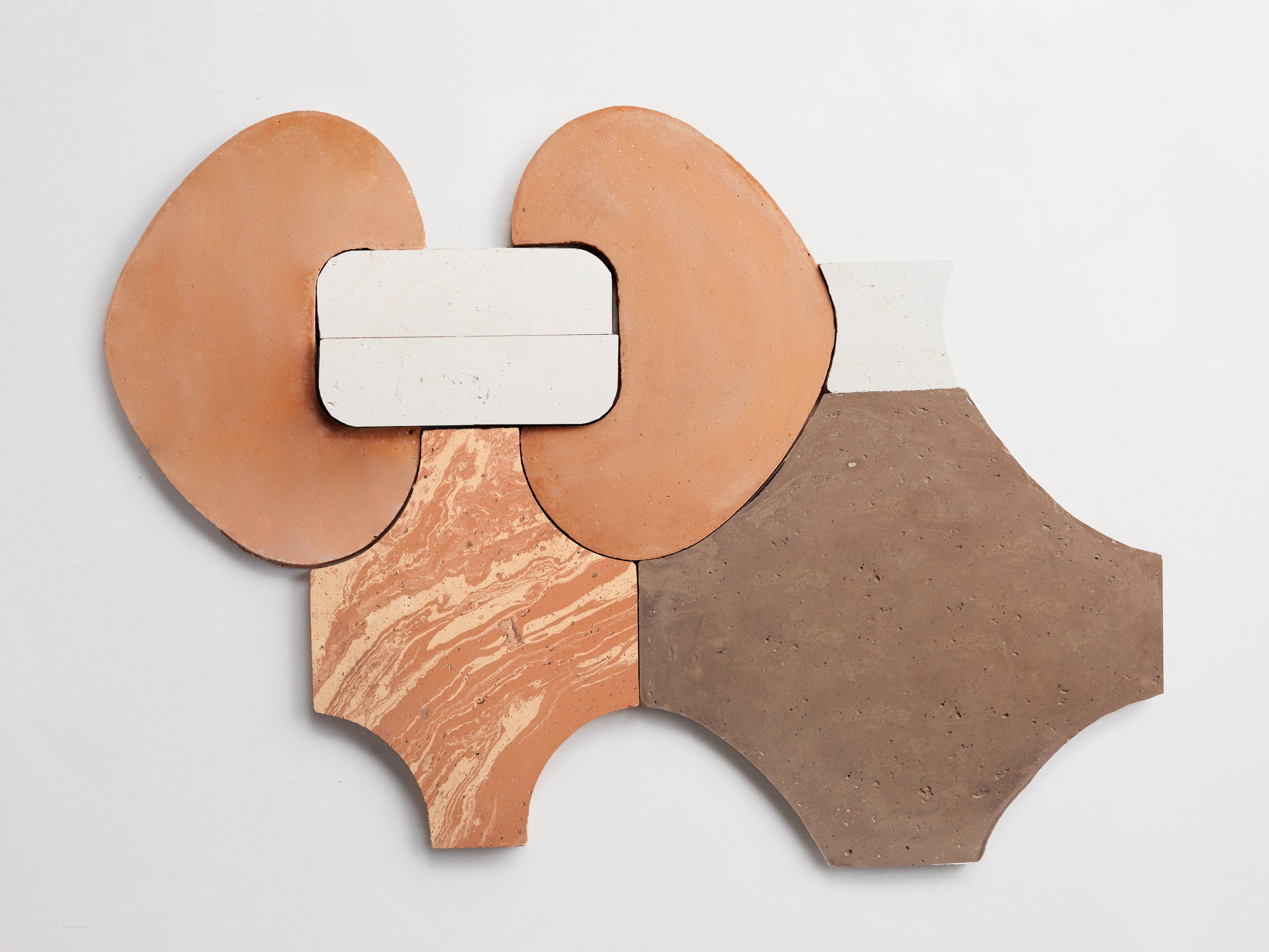 【イタリア製　バスケット】CER.TOLIO.ROSELIO　ハンドペイント fornace brioni | terracotta | cotto capriccio (bundle) | clé tile