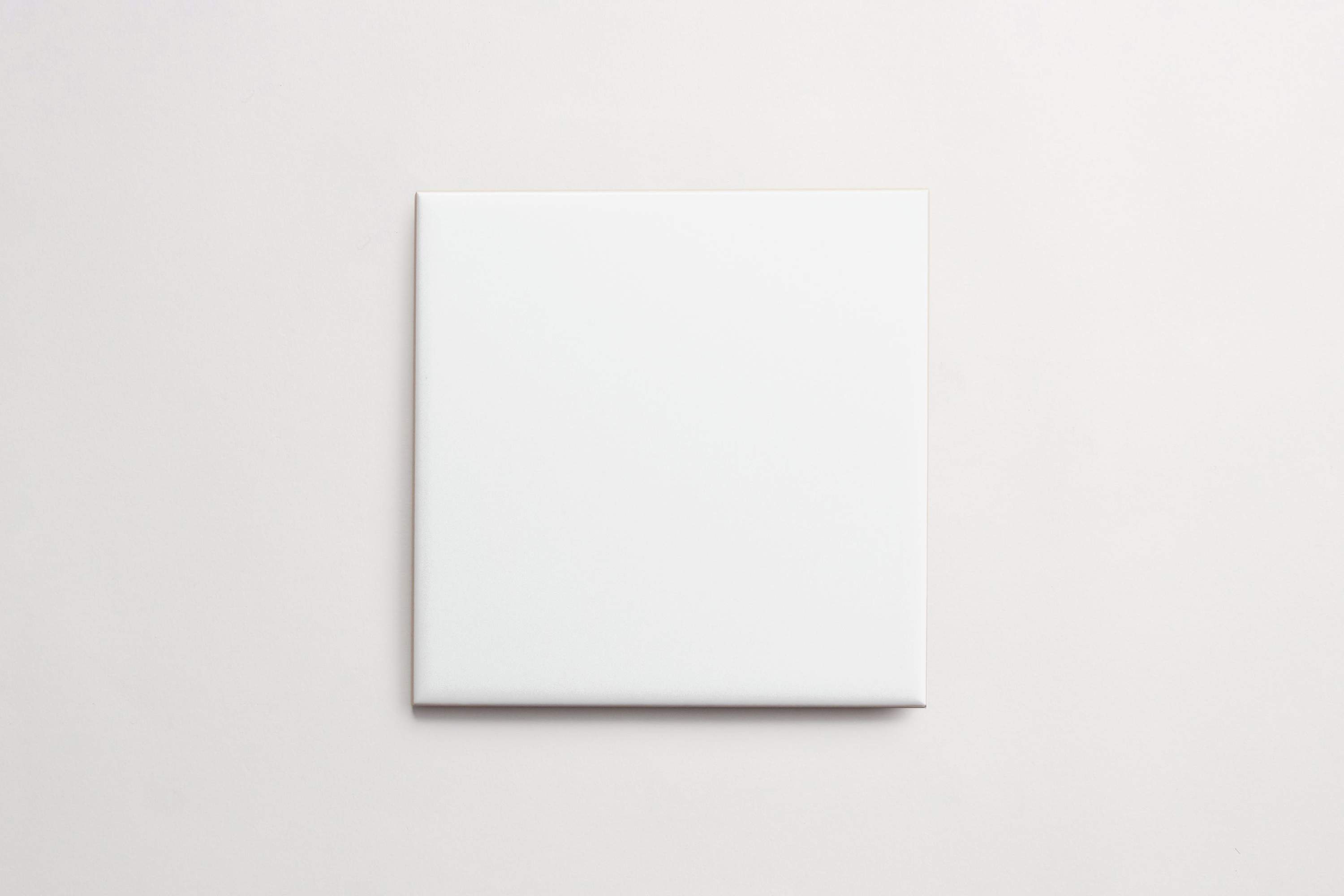 clé tile, ceramic, white, 6x6 square subway